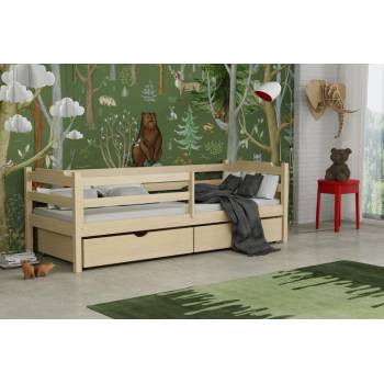 DP - Detske postele Miko 07 borovice masiv s úložným prostorem Barva Přírodní