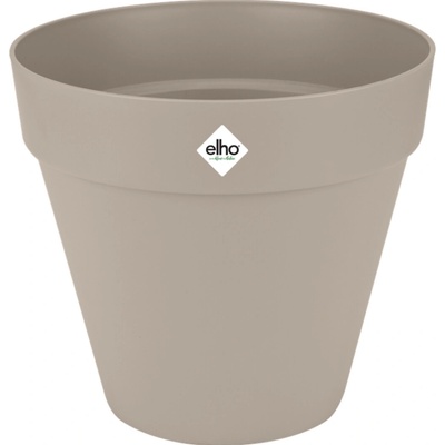 elho Kvetináč s kolieskami loft urban round 50 cm - mushroom beige