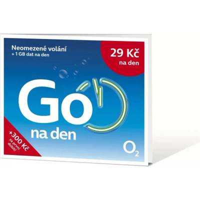 Aligator SIM karta O2 s tarifem GO Na den100 a kreditem 100 Kč