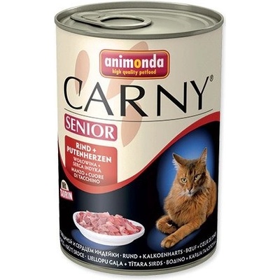 Animonda Cat Carny Senior hovädzie a morčacie srdce 400 g