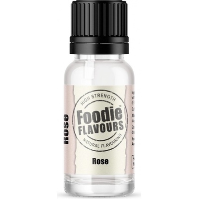 Foodie Flavours Prírodná koncentrovaná vôňa ruže 15 ml
