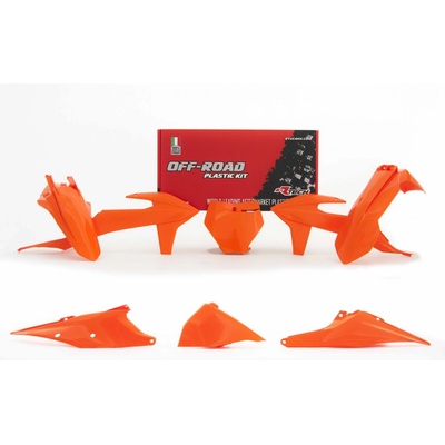 Rtech sada plastů KTM oranžová 6 dílů vč. L krytu vzduch filtru M400-1225