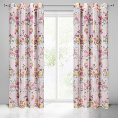 Takoy Záves POLLY do detskej izby z etamínu s potlačou víl 140 x 250 cm-HF-409999 | 140 x 250 cm