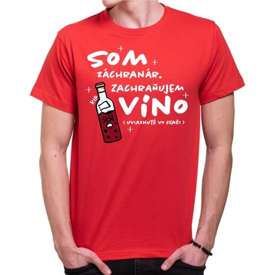 Fajntričko tričko Záchranár červená