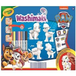 Crayola Washimals: Миещи се фигурки Пес патрул със стикери - комплект от 4 броя (74-0290)