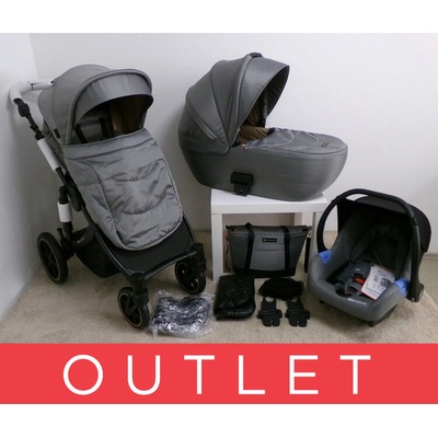 KINDERKRAFT SELECT kombinovaný 3v1 Prime 2 Shadow Grey Premium 2020
