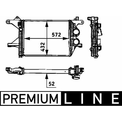 Chladič plniaceho vzduchu MAHLE ORIGINAL CI 94 000P (CI94000P)