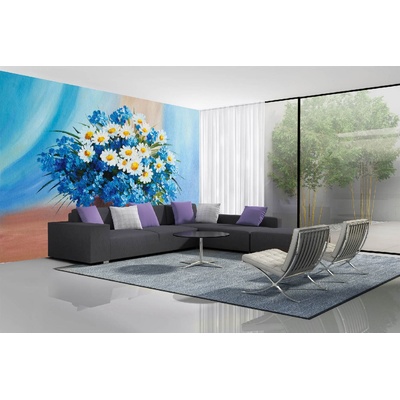 DIMEX ART Самозалепваща се флизелинова фототапета картина - син букет 375 x 250 см