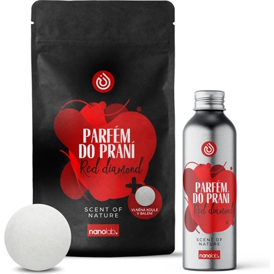 Nanolab parfém do praní i sušičky Red diamond 300 ml + vlněná koule