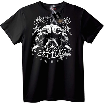 NOONEBRAND Тениска Iron Asylum свиване - 2XL, White