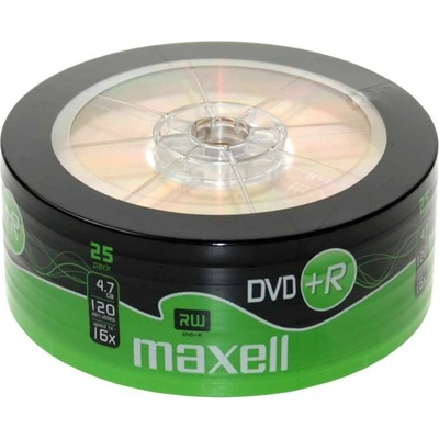 Maxell Оптичен носител DVD+R media 4.7GB MAXELL, 16x, 25 бр