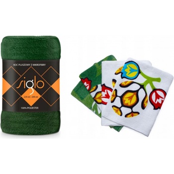 Faro deka z mikroplyšu Siglo zelená 220x200