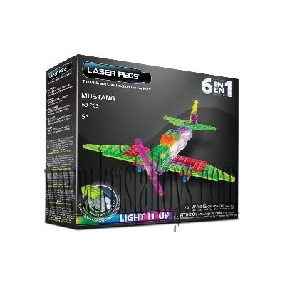 Светещ конструктор 6 в 1 - Мустанг laser pegs