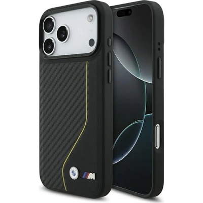 BMW M Carbon Line & Logo MagSafe Case за iPhone 17 Pro Max - жълт (3666339482312)