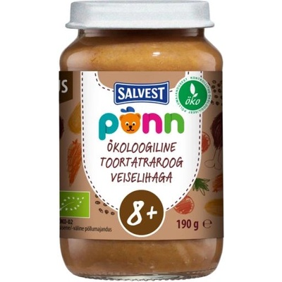 Salvest Ponn BIO Говеждо месо с елда и зеленчуци 190 г