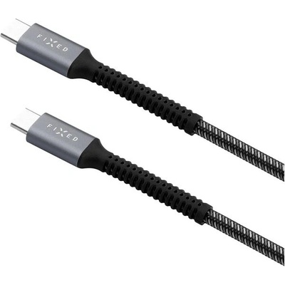 FIXED FIXDA-CC2-GR USB-C/USB-C podpora PD, 2m, šedý
