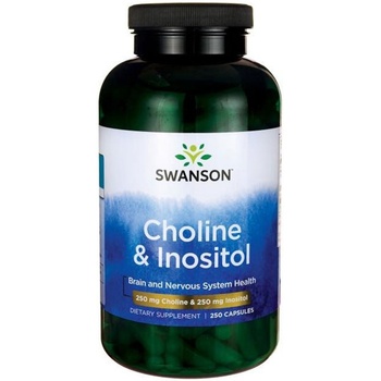 Swanson Choline & Inositol, 250 капсули, Swanson (SW039)