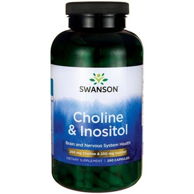 Swanson Choline & Inositol, 250 капсули, Swanson (SW039)