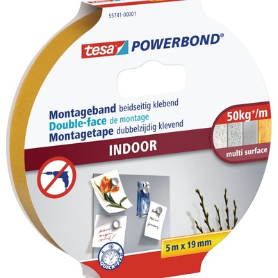 Tesa Powerbond Indoor montážna páska 5 m x 19 mm oranžová