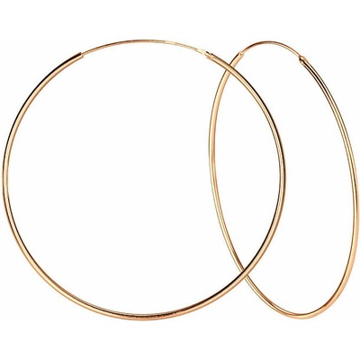 Nefertitis 06487 Stříbrné KRUHY pozlacené rose gold NF56261