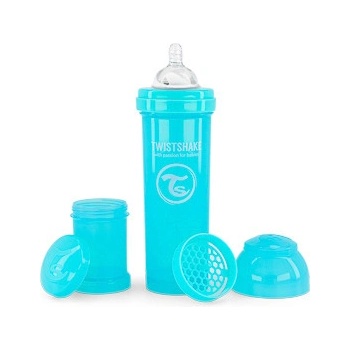 Twistshake antikoliková láhev bílá 330ml
