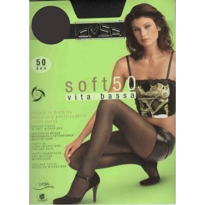 Omsa Punčochové kalhoty SOFT VITA BASSA 50 DEN fumo Šedá