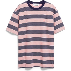 Armedangels Мъжка тениска ARMEDANGELS Maarkos Multi Stripes T-shirt - Tinted Navy / Oatmilk (216-8461-0212)