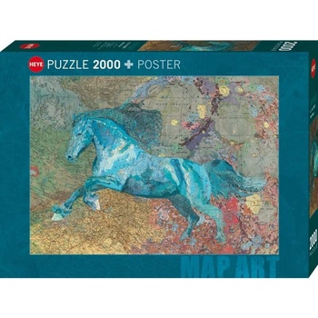 Heye Пъзел Heye от 2000 части - Карта с кон (30092)