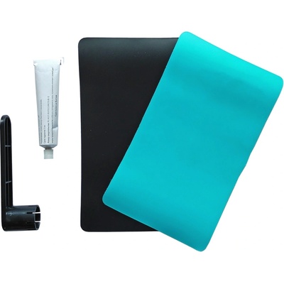 Gladiator Sada na opravy člnov - látka čierna/tyrkysová