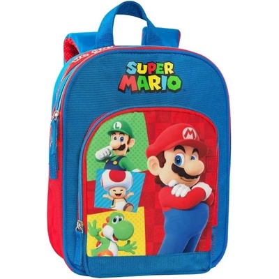 Super mario Раница за детска градина Супер Марио Red/Blue