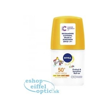 Nivea Sun Kids Protect & Sensitiv e Roll-On opaľovacie mlieko pre deti SPF50+ 50 ml