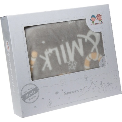 Gamberritos Одеало Бродерия 110х140 сиво (108743)