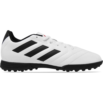adidas Юношески футболни стоножки Adidas Goletto Juniors Astro Turf Football Boots - White/Black
