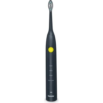 Beurer SC 30 Jet Black, електрическа звукова четка за зъби, до 80 000 mov/min, 4 почистващи програми: Clean, White, Polish, Gum Care, Int. 2-мин. таймер, вкл. 2 глави за четка за зъби и USB-C кабел за зареждане, 15 дни живот на батерията (4211125104870)