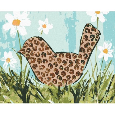 Zuty Malování podle čísel PTÁK V LEOPARDÍM VZORU HALEY BUSH