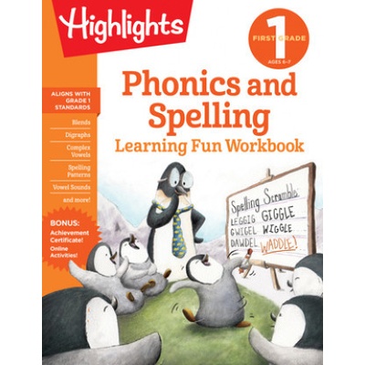 First Grade Phonics and Spelling Highlights LearningPaperback