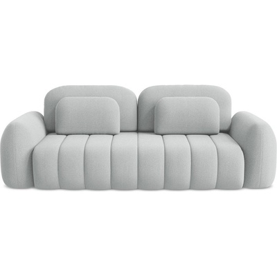 makamii Светлосив разтегателен диван с място за съхранение от букле 266 cm Pele - Makamii (PELE_3SF_40_P1_C7)