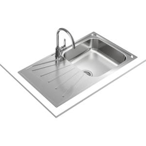 Teka Starbright 50 E-XP 1B 1D ГЛАДКА Иноксова мивка за вграждане, гладка, обръщаема, за шкаф със светъл отвор 50 см (М.1108) Мивка за вграждане