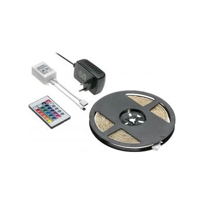 GTV RGB LED Kit 5m 150LED 25W, IR kontrolér 24keys, Napájecí Zdroj 12V25W, IP20