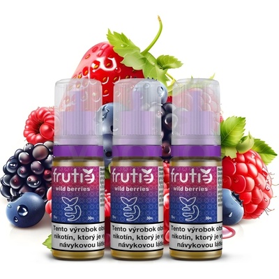 Frutie 70/30 Lesné plody Wild Berries 3 x 10 ml 5 mg