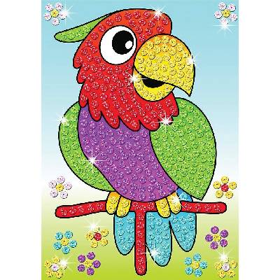 KSG Crafts Творчески комплект KSG Crafts Sequin Art - Изкуство с пайети, Папагали (1319)