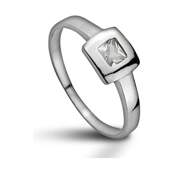 Šperky4U Stříbrný prsten se zirkonem CS2009