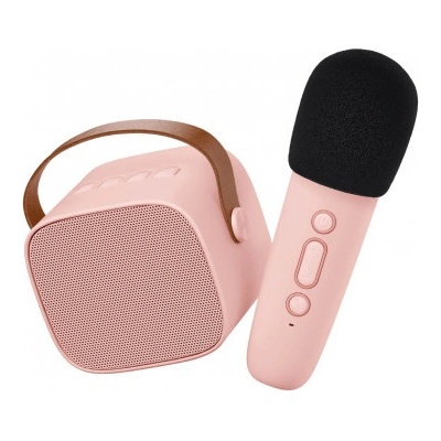Lalarma Bluetooth Karaoke set Mikrofón a Reproduktor Rose