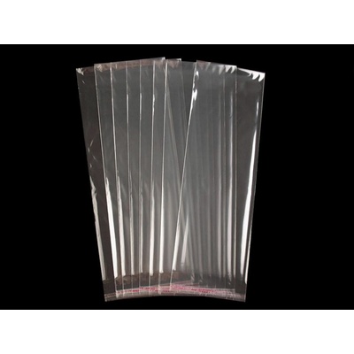 Prima-obchod PP sáček s lepicí klopou 13x38 cm transparent 100 ks