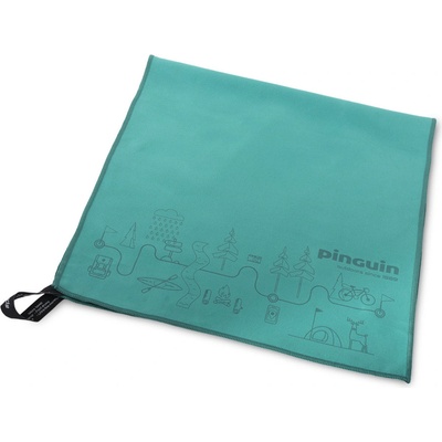 Pinguin Micro Towel Map XL Цвят: син