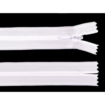Stoklasa Spirálový zip skrytý No 3 délka 30 cm dederon Balení: 1 ks, Varianta: 101 bílá 101 bílá