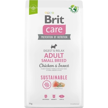 Brit Care Sustainable Adult Small Breed Chicken & Insect 7 kg
