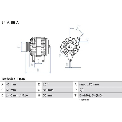 BOSCH 0 986 038 791 generátor (0986038791)