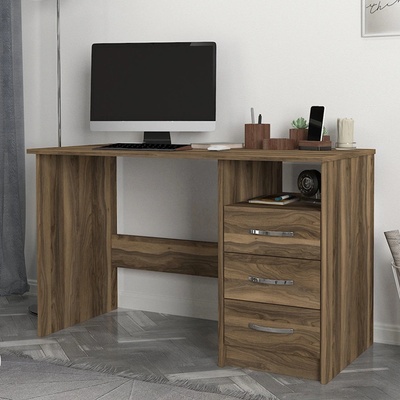 TopMebel Меламиново бюро Eldoris в цвят орех 120x60x75см