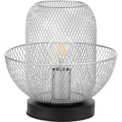 Onli - Настолна лампа ZAIR 1xE27/22W/230V черен/сребрист (OL0204)